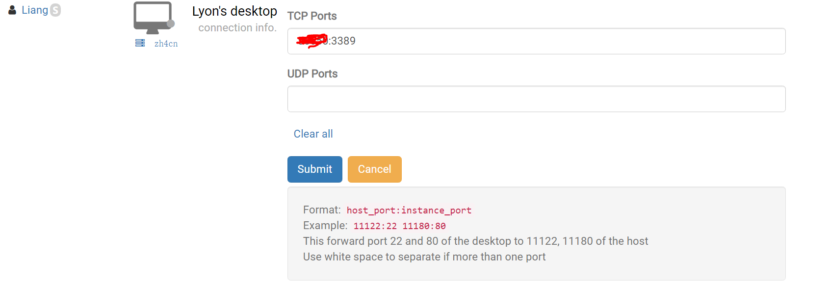 Contoh Penerusan Port RDP Windows