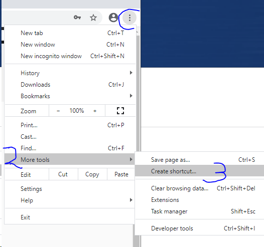 Buat pintasan di desktop komputer Anda